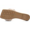 imageGreatonu Braided Flat Sandals for Women Square Open Toe Slide Sandals Summer Slip On Casual Woven SandalsNude
