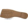 imageGreatonu Braided Flat Sandals for Women Square Open Toe Slide Sandals Summer Slip On Casual Woven SandalsWhite