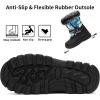 imageGreatonu Kids Snow Boots Waterproof Boys Girls Winter Boots Mid Calf Insulated Duck BootsCamo Blue