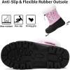 imageGreatonu Kids Snow Boots Waterproof Boys Girls Winter Boots Mid Calf Insulated Duck BootsLight Pink