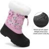 imageGreatonu Kids Snow Boots Waterproof Boys Girls Winter Boots Mid Calf Insulated Duck BootsLight Pink