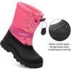 imageGreatonu Kids Snow Boots Waterproof Boys Girls Winter Boots Mid Calf Insulated Duck BootsPink