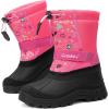 imageGreatonu Kids Snow Boots Waterproof Boys Girls Winter Boots Mid Calf Insulated Duck BootsPink