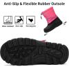 imageGreatonu Kids Snow Boots Waterproof Boys Girls Winter Boots Mid Calf Insulated Duck BootsPink