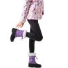 imageGreatonu Kids Snow Boots Waterproof Boys Girls Winter Boots Mid Calf Insulated Duck BootsPurpleCat