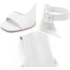 imageGreatonu Sandals For Women 2024 Womens Ankle Strap Block Heels Dress Shoes Open Toe Heeled SandalsPu White
