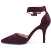 imageGreatonu Women High Heel Ankle Strap Closed Toe Sandals