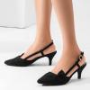 imageGreatonu Women Shoes Comfortable Kitten Heels Slingback Dress Pumps