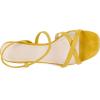 imageGreatonu Women Yellow Strappy Sandal Cross Strap Square Toe Kitten Heeled Sandals Dress Shoes Size 95