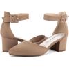imageGreatonu Womens Ankle Strap Closed Toe Low Block Heel Wedding Dress Dorsay Pumps