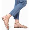 imageGreatonu Womens Braided Flat Sandals Comfortable Summer Casual Dressy Strappy SandalsBeige