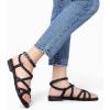 imageGreatonu Womens Braided Flat Sandals Comfortable Summer Casual Dressy Strappy SandalsBlack