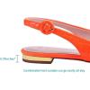 imageGreatonu Womens Closed Pointed Toe Pumps Low Heels Slingback Flats Shoes Orange Size 7 US