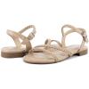imageGreatonu Womens Flat Sandals Slip On Summer Gladiator Open Toe Braided Slingback ShoesBeige