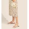 imageGreatonu Womens Flat Sandals Slip On Summer Gladiator Open Toe Braided Slingback ShoesWhite