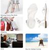 imageGreatonu Womens Flat Sandals Slip On Summer Gladiator Open Toe Braided Slingback ShoesWhite