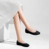 imageGreatonu Womens Flats Cut Out Round Toe Slip On Floral Ballet Flat Comfortable Lace Flats DressyBlack With Lining