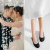 imageGreatonu Womens Flats Cut Out Round Toe Slip On Floral Ballet Flat Comfortable Lace Flats DressyBlack With Lining