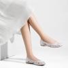 imageGreatonu Womens Flats Cut Out Round Toe Slip On Floral Ballet Flat Comfortable Lace Flats DressyWhite