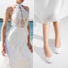 imageGreatonu Womens Flats Cut Out Round Toe Slip On Floral Ballet Flat Comfortable Lace Flats DressyWhite With Lining