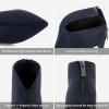 imageGreatonu Womens High Heel Boots Sexy Stiletto V Shape Pointy Toe Ankle BootiesNavy