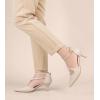 imageGreatonu Womens Low Heel Pumps Pointed Toe Bridal Wedding Party Kitten Heel Pump ShoesBeige2