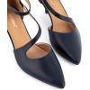 imageGreatonu Womens Low Heel Pumps Pointed Toe Bridal Wedding Party Kitten Heel Pump ShoesNavy