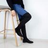 imageGreatonu Womens Over Knee High Boots Warm Winter Long Boot with Side Zipper Back Lace Fashion Thigh High BootsBlack098 Inchs