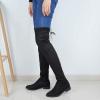 imageGreatonu Womens Over Knee High Boots Warm Winter Long Boot with Side Zipper Back Lace Fashion Thigh High BootsBlack098 Inchs