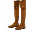 imageGreatonu Womens Over Knee High Boots Warm Winter Long Boot with Side Zipper Back Lace Fashion Thigh High BootsCamel098 Inchs