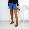 imageGreatonu Womens Over Knee High Boots Warm Winter Long Boot with Side Zipper Back Lace Fashion Thigh High BootsCamel098 Inchs
