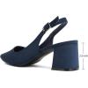 imageGreatonu Womens Slingback Block Heel Pointed Toe Dress Pumps ShoesNavy