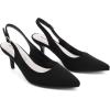 imageGreatonu Womens Slingback Kitten Heel Pointed Toe Dress Pumps ShoesBlackSuede