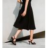 imageGreatonu Womens Square Toe heels Open Toe Slipon Sandals Heeled MulesBlack Quilted