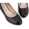 imageGreatonu Womens Wedge Pumps Closed Toe High Heel Slip on Office Dress ShoesBlack