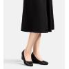 imageGreatonu Womens Wedge Pumps Closed Toe High Heel Slip on Office Dress ShoesBlack