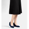 imageGreatonu Womens Wedge Pumps Closed Toe High Heel Slip on Office Dress ShoesNavy