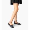 imageMaxMuxun Womens Roman Ankle Strap Cage Closed Toe Flat SandalsBlue