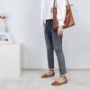 imageMaxMuxun Womens Roman Ankle Strap Cage Closed Toe Flat SandalsBrown