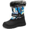 imageGreatonu Kids Snow Boots Waterproof Boys Girls Winter Boots Mid Calf Insulated Duck BootsCamo Blue