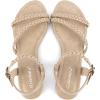 imageGreatonu Womens Flat Sandals Slip On Summer Gladiator Open Toe Braided Slingback ShoesBeige