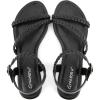 imageGreatonu Womens Flat Sandals Slip On Summer Gladiator Open Toe Braided Slingback ShoesBlack