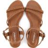 imageGreatonu Womens Flat Sandals Slip On Summer Gladiator Open Toe Braided Slingback ShoesCamel