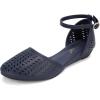 imageMaxMuxun Womens Roman Ankle Strap Cage Closed Toe Flat SandalsBlue