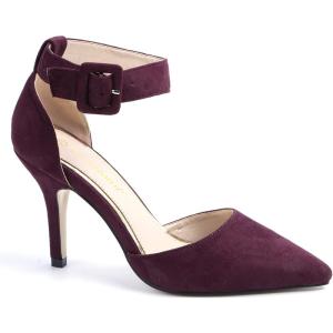 imageGreatonu Women High Heel Ankle Strap Closed Toe Sandals