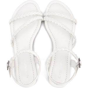 imageGreatonu Womens Flat Sandals Slip On Summer Gladiator Open Toe Braided Slingback ShoesWhite