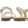 imageGreatonu Womens Rhinestone Flat Sandals with Ankle Strap Open Toe Sandals Wedding Bridal Prom Sparkly Bling Comfortable Dressy SandalsBeige