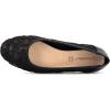 imageGreatonu Womens Flats Cut Out Round Toe Slip On Floral Ballet Flat Comfortable Lace Flats DressyBlack Lining