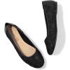 imageGreatonu Womens Flats Cut Out Round Toe Slip On Floral Ballet Flat Comfortable Lace Flats DressyBlack Lining