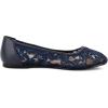 imageGreatonu Womens Flats Cut Out Round Toe Slip On Floral Ballet Flat Comfortable Lace Flats DressyNavy Blue